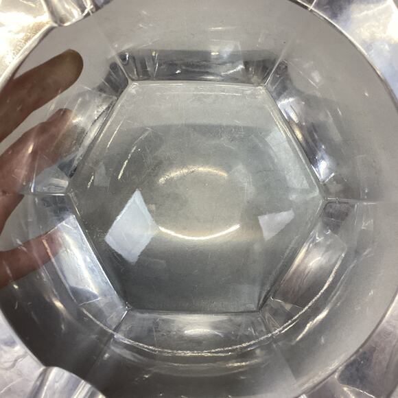 Vintage Signed Val St. LAmbert Vintage Crystal Cigar Ashtray - Picture 7 of 10